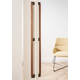 Deurgreep dubbel DUO BIG BA480 L536 hout / aluminium zwart / walnoot
